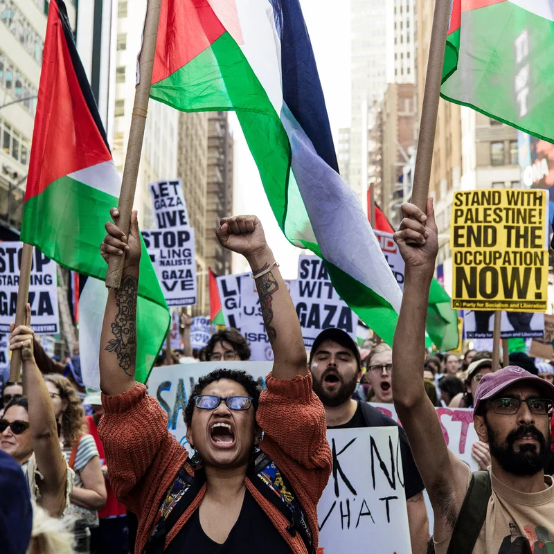 Thousands Protest Netanyahu’s U.N. Speech in NYC