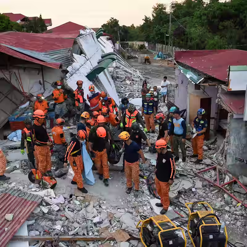 In the Philippines, Search Teams Look for Survivors of Deadly Earthquake