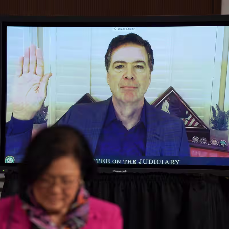 What are the charges against Comey?