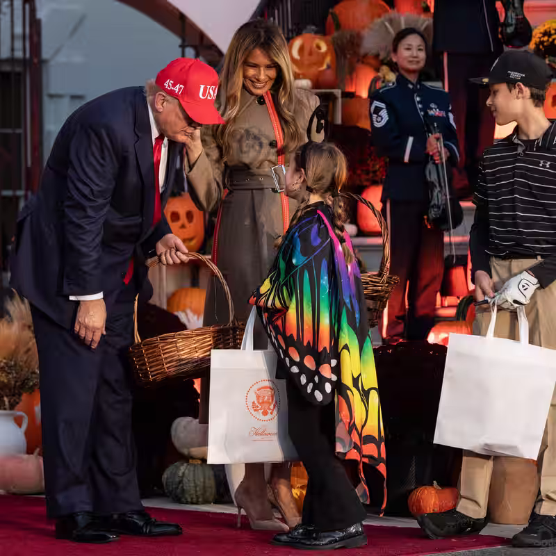 Donald and Melania Trump Dress Up for Halloween — as Themselves