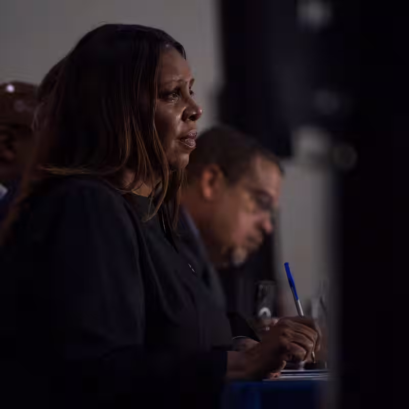 Letitia James Pleads Not Guilty as Battle Over Trump-Urged Prosecution Begins