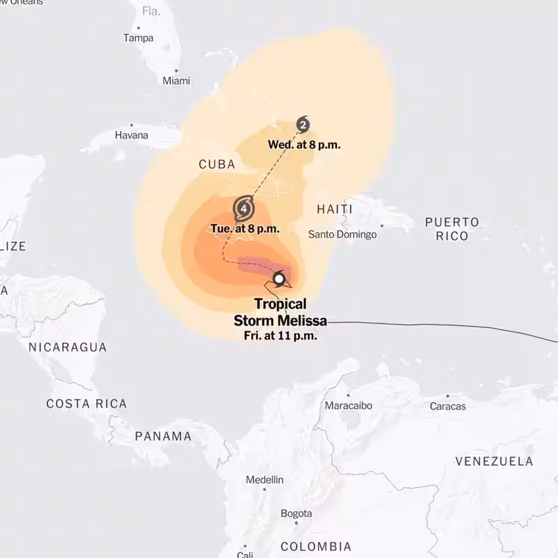 Landslide Caused by Tropical Storm Melissa Kills 3 in Haiti